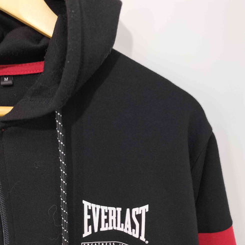 エバーラスト EVERLAST 両面ロゴプリント ジップアップパーカー メンズ import:M