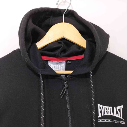 エバーラスト EVERLAST 両面ロゴプリント ジップアップパーカー メンズ import:M