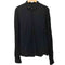 ザラ ZARA 総柄 サテン地 ロングスリーブシャツ レディース import:M