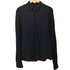 ザラ ZARA 総柄 サテン地 ロングスリーブシャツ レディース import:M