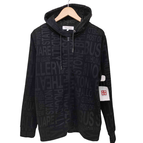 総柄 ジップアップパーカー メンズ import:L