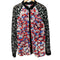 PETER PILOTTO 花柄 袖レース切替 ラグラン フライフロント ロングスリーブシャツ レディース import:L