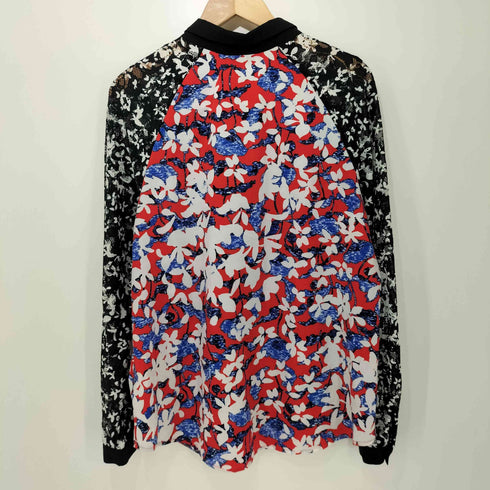PETER PILOTTO 花柄 袖レース切替 ラグラン フライフロント ロングスリーブシャツ レディース import:L
