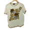 ジャンニヴァレンティノ GIANNI VALENTINO 80-90s アニマルプリント クルーネック リンガーTシャツ レディース