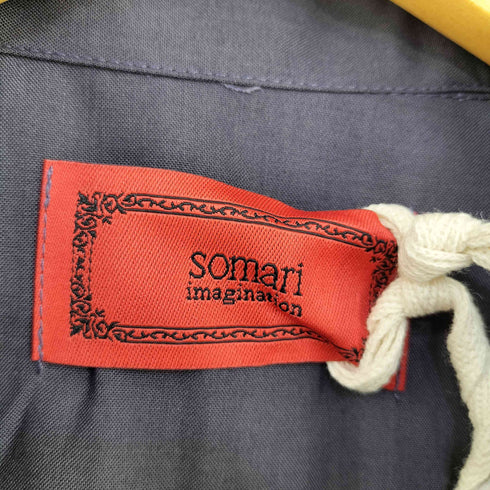 ソマリ SOMARI 配色パイピングレース襟付きブラウス レディース JPN:1