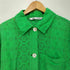 ザラ ZARA フラワーモチーフ シェルボタン レースシャツジャケット レディース import:XS