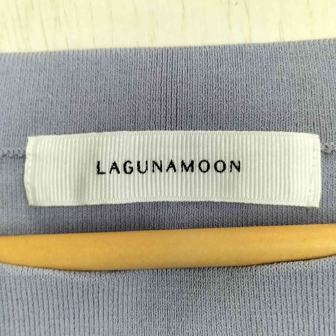 ラグナムーン LAGUNAMOON ミニマルボートネックニットプルオーバー レディース FREE