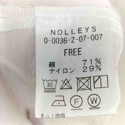 ノーリーズ NOLLEY’S コットンナイロンバンドカラーワンピース レディース FREE