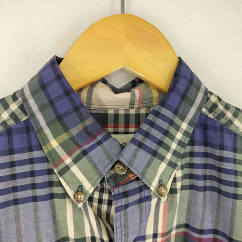 エディーバウアー Eddie Bauer 90S L/S 片ポケット チェック柄 BDシャツ メンズ import:M