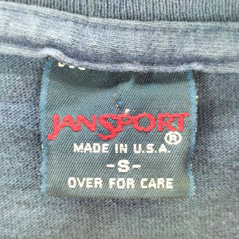 ジャンスポーツ JanSport USA製 カレッジプリント シングルステッチ Tシャツ メンズ import:S
