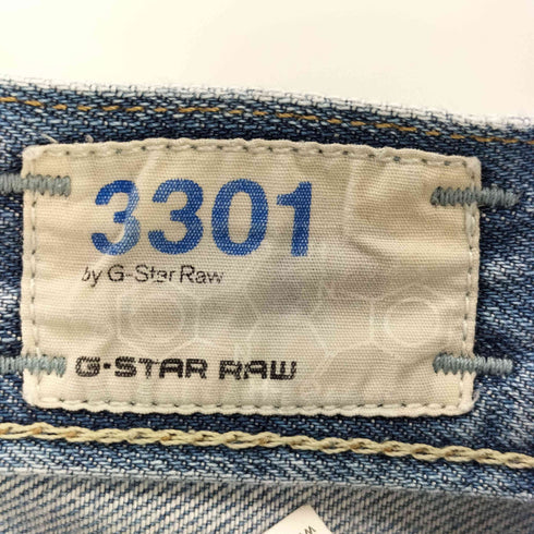 ジースターロー G-STAR RAW 3301 ストレート ダメージ デニム パンツ メンズ