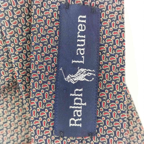 ラルフローレン RALPH LAUREN ペイズリーデザイン シルクネクタイ メンズ