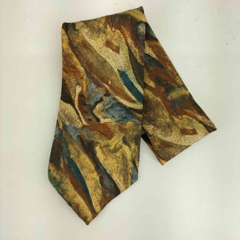 イヴサンローラン Yves Saint Laurent 総柄 シルクネクタイ メンズ