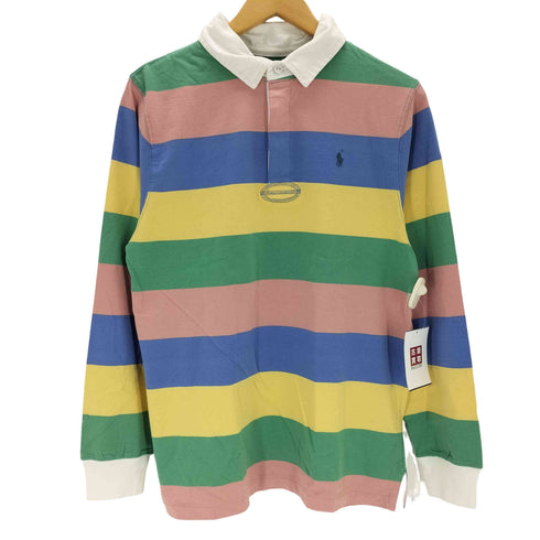 ポロラルフローレン POLO RALPH LAUREN マルチカラー ボーダーラガーシャツ メンズ XL(18-20)