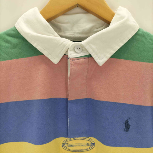 ポロラルフローレン POLO RALPH LAUREN マルチカラー ボーダーラガーシャツ メンズ XL(18-20)