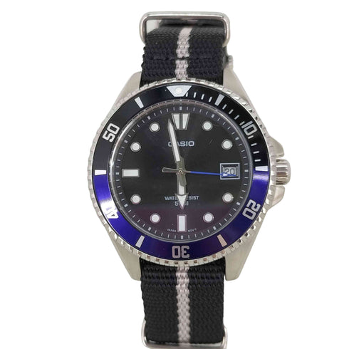 カシオ CASIO STANDARD MENS MVD-10 ダイバーウォッチ 5気圧防水 逆回転防止ベゼル メンズ