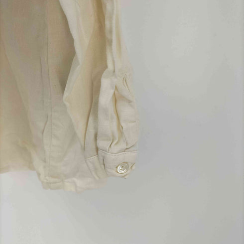 ネストローブ nest Robe リネン100% プレーン長袖シャツ チビ襟 レディース