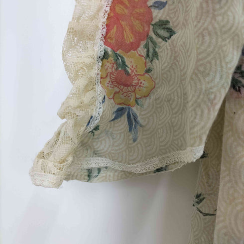 ガニーサックス GUNNE SAX 70-80S USA製 ヴィンテージ 花柄ドレスワンピース レディース