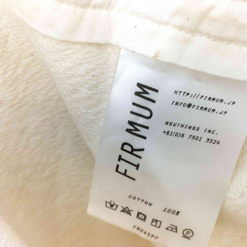 フィルマム FIRMUM ルーズドビーツイルデニム トムパンツ ワイドパンツ オーバーオール レディース S