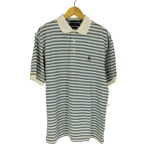 トミーヒルフィガー TOMMY HILFIGER COMFORT DRY ゴルフ エンブレム 刺繍 ボーダー S/S ポロシャツ メンズ import:M