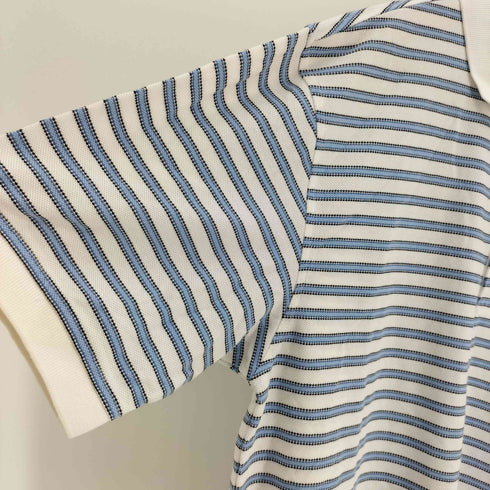トミーヒルフィガー TOMMY HILFIGER COMFORT DRY ゴルフ エンブレム 刺繍 ボーダー S/S ポロシャツ メンズ import:M