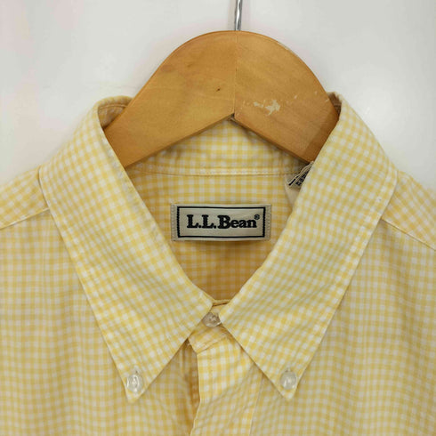 エルエルビーン L.L.Bean 香港製 ギンガムチェック 半袖シャツ メンズ import:M