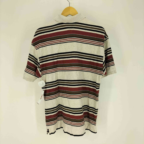トミーヒルフィガー TOMMY HILFIGER エンブレム刺繍 ボーダー ポロシャツ メンズ import:L