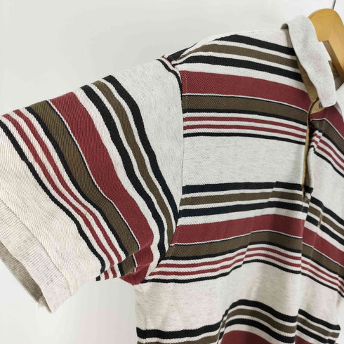 トミーヒルフィガー TOMMY HILFIGER エンブレム刺繍 ボーダー ポロシャツ メンズ import:L