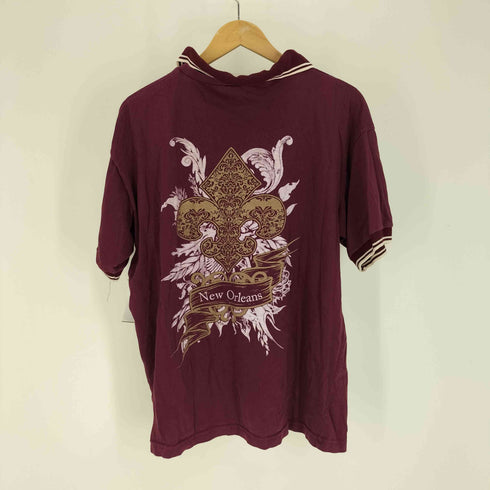 CASUAL WEAR USA製 NEW ORLEANS 両面プリント S/S ポロシャツ メンズ import:L