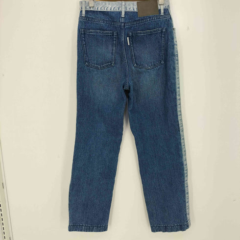 アリシアスタン ALEXIA STAM Bicolor Denim Pants Washed Blue バイカラーデニムパンツ レディース JPN:3