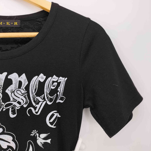 M・K・R プリント クラッシュ レース Tシャツ Y2K レディース JPN:M