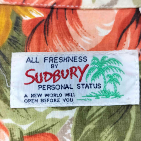 SUD BURY 半柄 オープンカラー 半袖 シャツ メンズ FREE