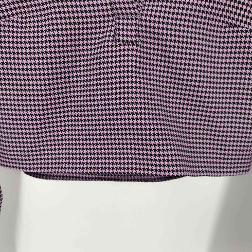 ザラ ZARA スキッパートップス 千鳥格子 クロップド レディース import:S