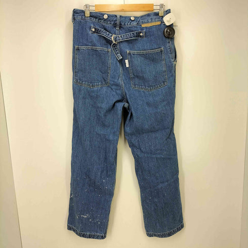 スーパーサンクス SUPERTHANKS Pleated wide denim trousers デニムパンツ メンズ M