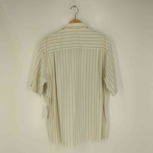 スティーブンアラン Steven Alan BUTTER OPEN COLLAR SHORT SLEEVE SHIRT-BOLD ストライプシャツ メンズ JPN:XL