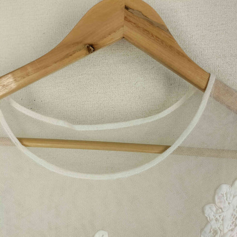 フォーティーファイブアール 45α 綿チュール歳時記Tシャツ レディース JPN:0