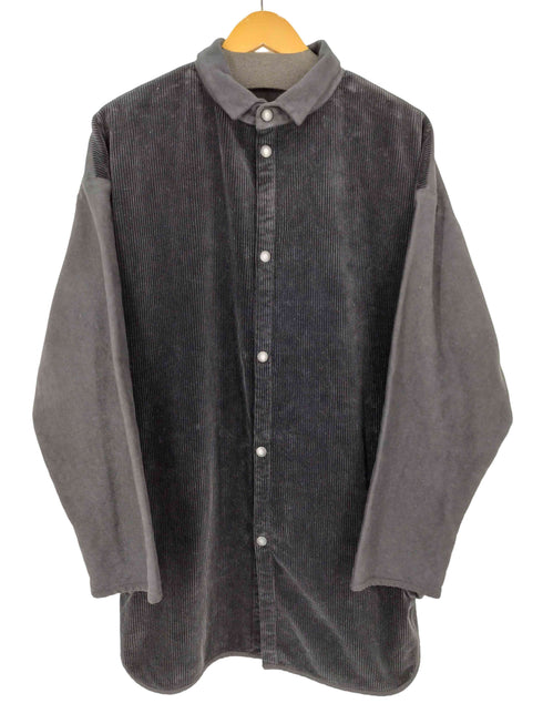 ポータークラシック PORTER CLASSIC 22AW CORDUROY MOLESKIN HYBRID SHIRT JACKET BLACK コーデュロイモールスキンハイブリッドシャツジャケット メンズ JPN:2