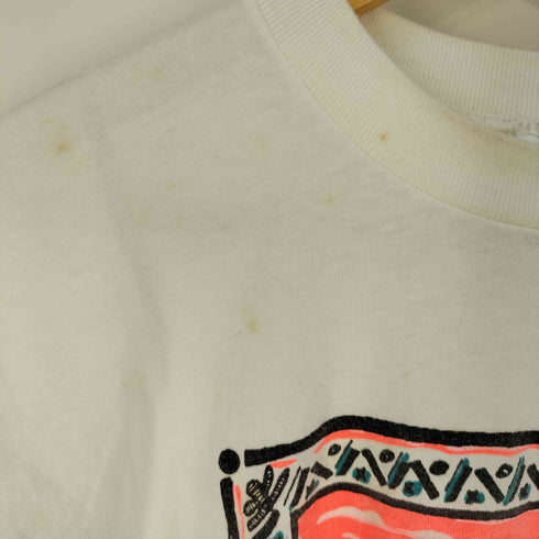 スタッフォード STAFFORD USA製 絵画スケッチ プリント クルーネックTシャツ メンズ import:XL