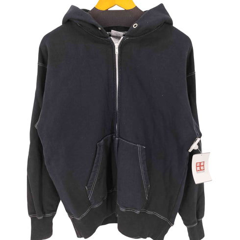 GLIMMER ステッチワ―クジップアップパーカー メンズ import:M