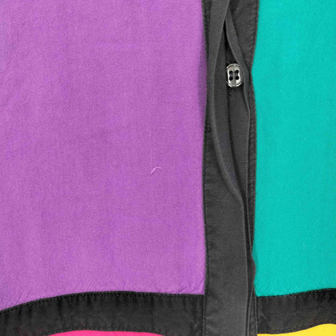 STEFANO World Wide フロントカラー切替 レーヨンシャツ レディース import:L