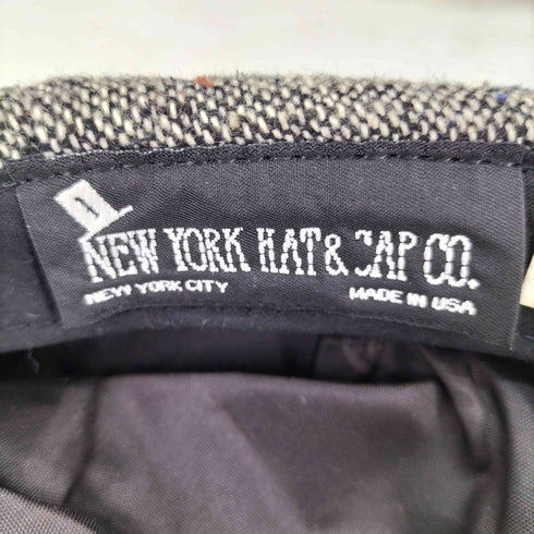 ニューヨークハット NEWYORK HAT&CAP CO. USA製 ツイードハンチング ネップ メンズ L