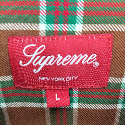シュプリーム Supreme 19SS Plaid Rayon Shirtレーヨンチェックオープンカラーシャツ メンズ import:L