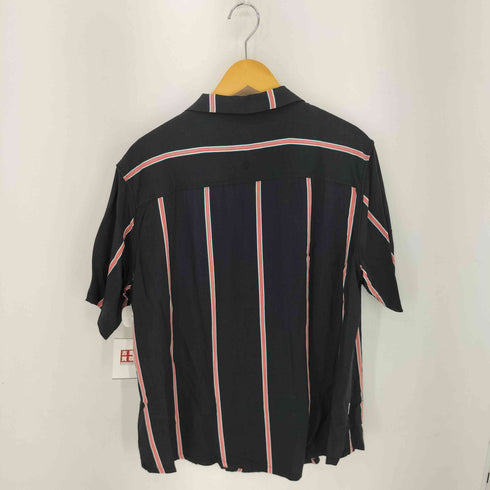 ステューシー Stussy WEAR レーヨンストライプオープンカラーシャツ メンズ import:L