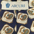 ARCURI シルク 総柄 ネクタイ メンズ