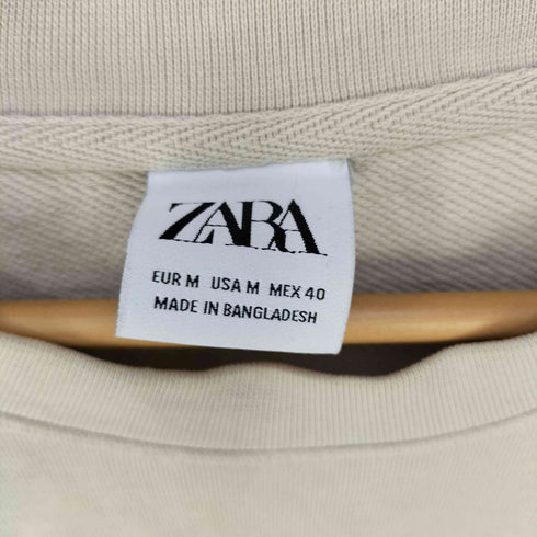 ザラ ZARA クルーネック ポケットカットソー メンズ import:M