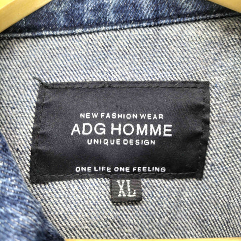 ADG HOMME ペイント加工デニムジャケット メンズ JPN:XL