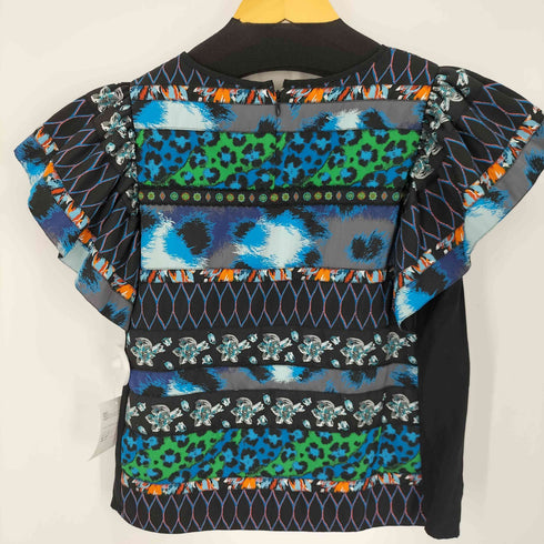 ケンゾーパリス KENZO PARIS フリル ブラウス クレイジーパターン レディース JPN:36