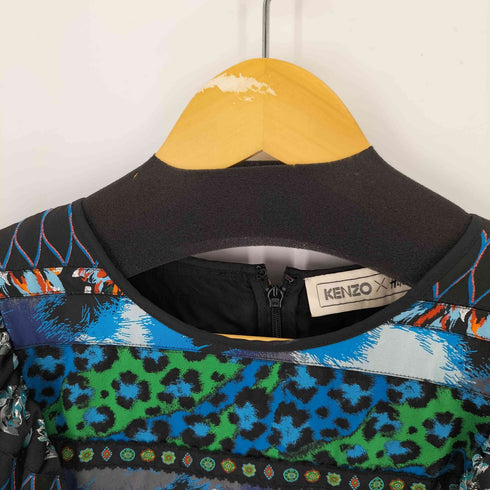 ケンゾーパリス KENZO PARIS フリル ブラウス クレイジーパターン レディース JPN:36