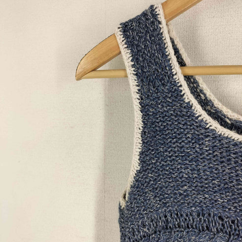 キャピタル KAPITAL リネン混 編み込み タンクトップ レディース