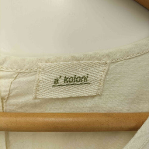 a+koloni コットンギャザーワンピース レディース JPN:M